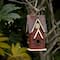 Glitzhome® 12" Hanging Distressed Red Cottage Solid Wood Birdhouse
